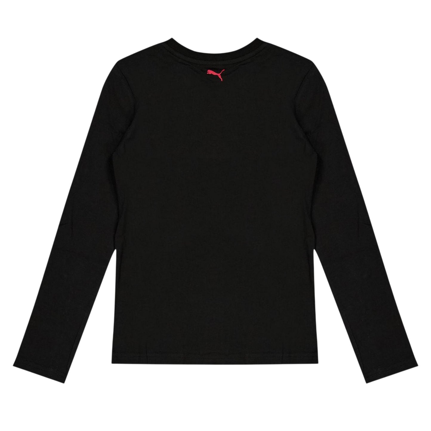 Black - Back - Puma Childrens-Kids Stars Logo Long-Sleeved T-Shirt
