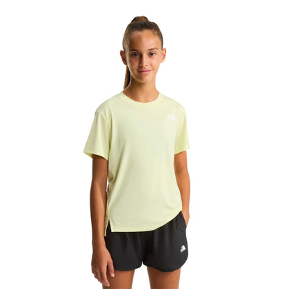 Lemon Yellow - Side - The North Face Girls Lightweight T-Shirt