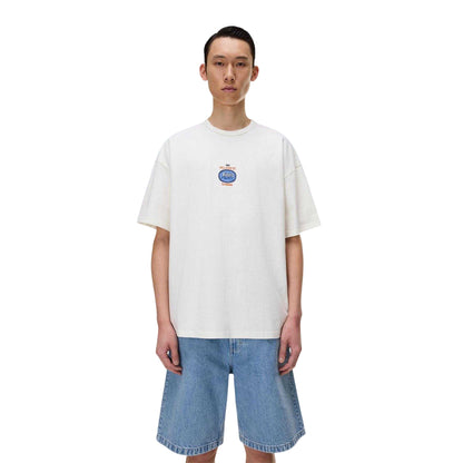 Heron White - Side - Napapijri Mens Krous Oversized T-Shirt