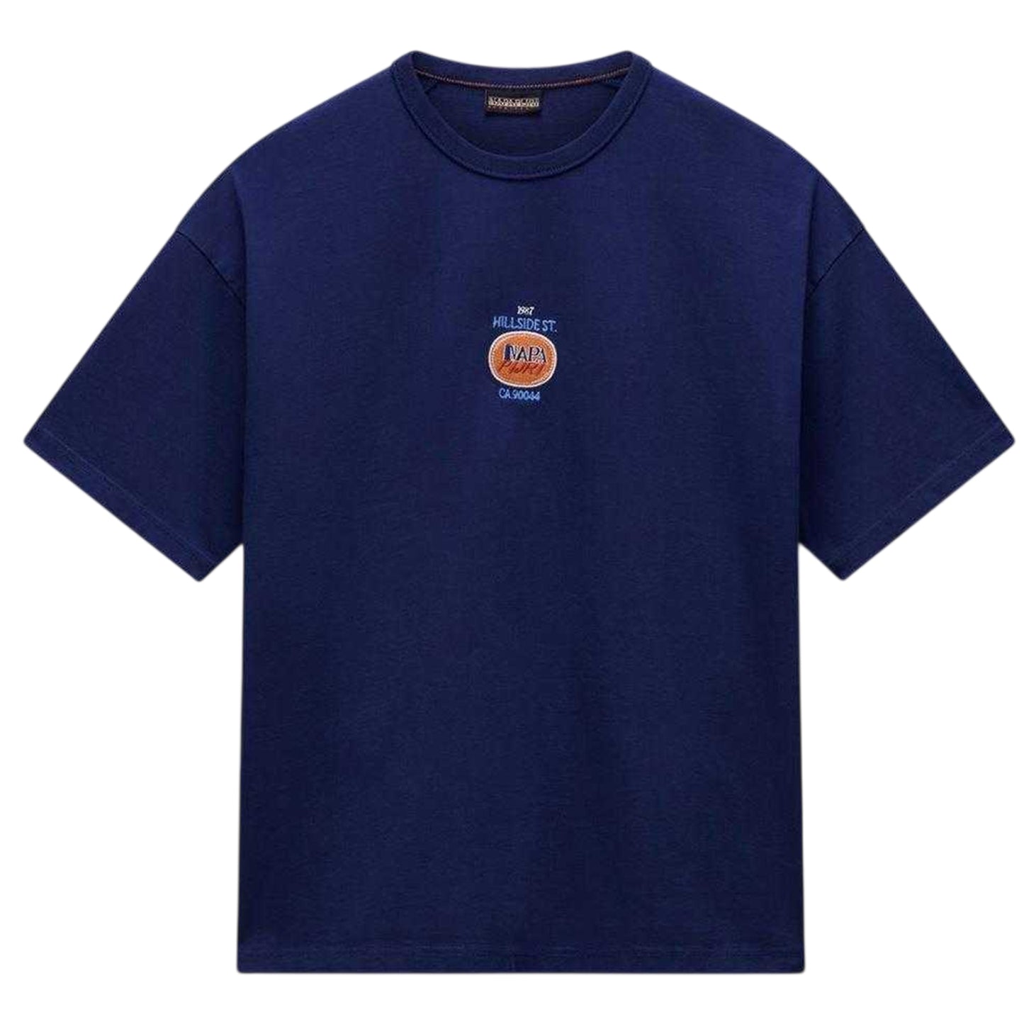 Naval Academy - Front - Napapijri Mens Krous Oversized T-Shirt