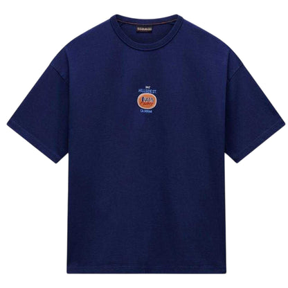 Naval Academy - Front - Napapijri Mens Krous Oversized T-Shirt
