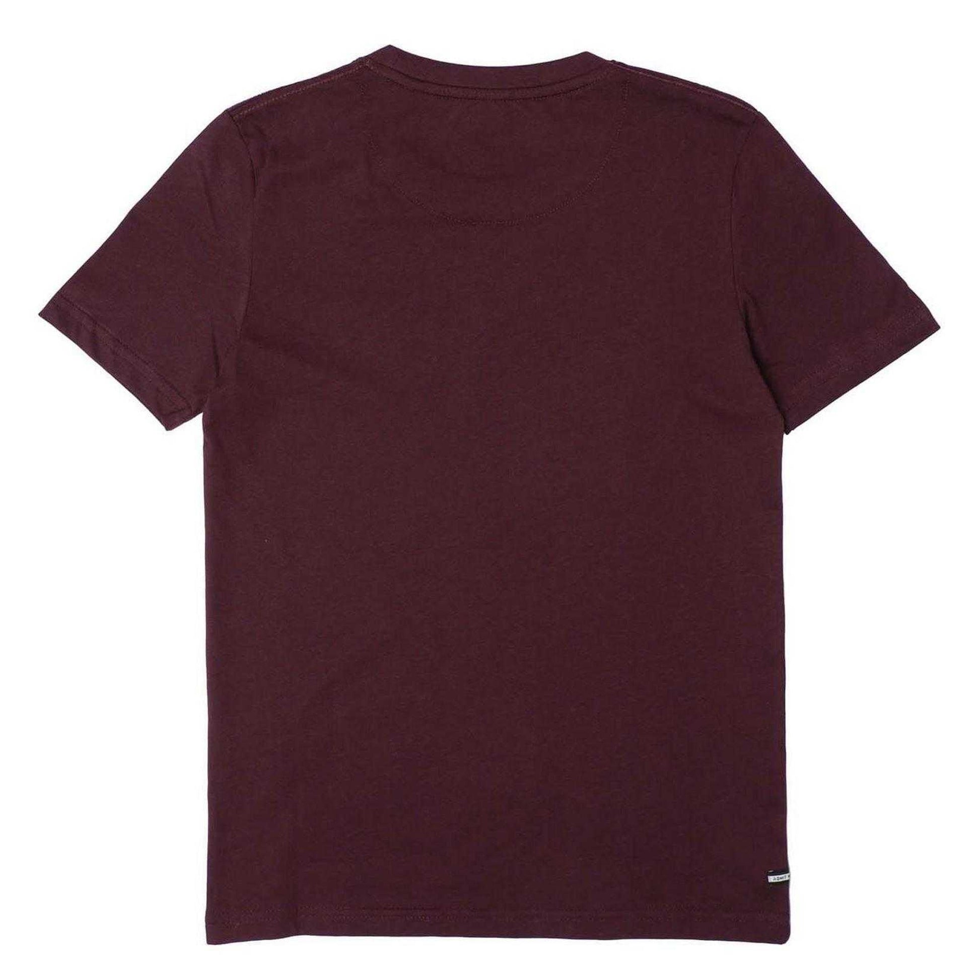 Burgundy - Back - Weekend Offender Womens-Ladies Logo T-Shirt
