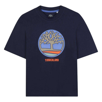 Navy - Front - Timberland Unisex Adult T-Shirt