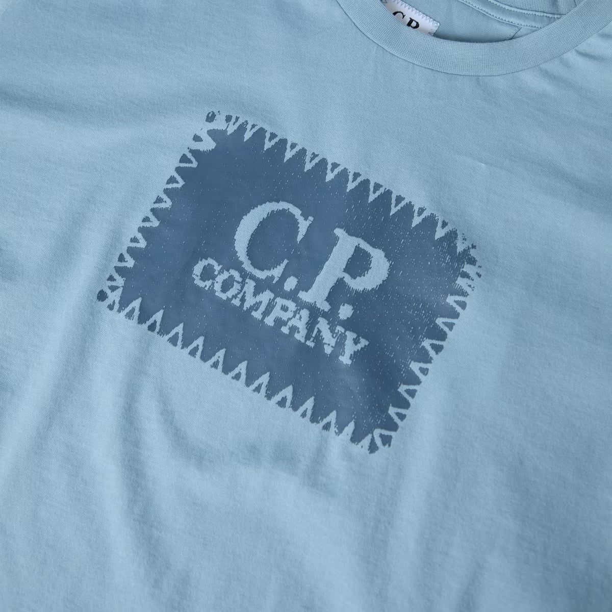Light Blue - Side - C.P. Company Mens 30-1 Jersey T-Shirt