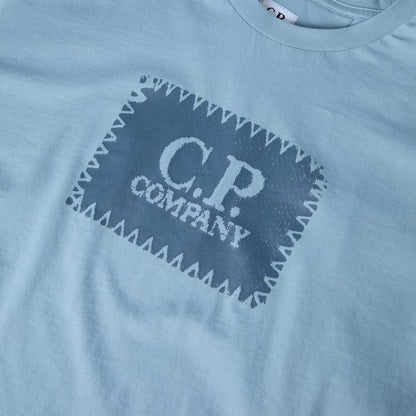 Light Blue - Side - C.P. Company Mens 30-1 Jersey T-Shirt