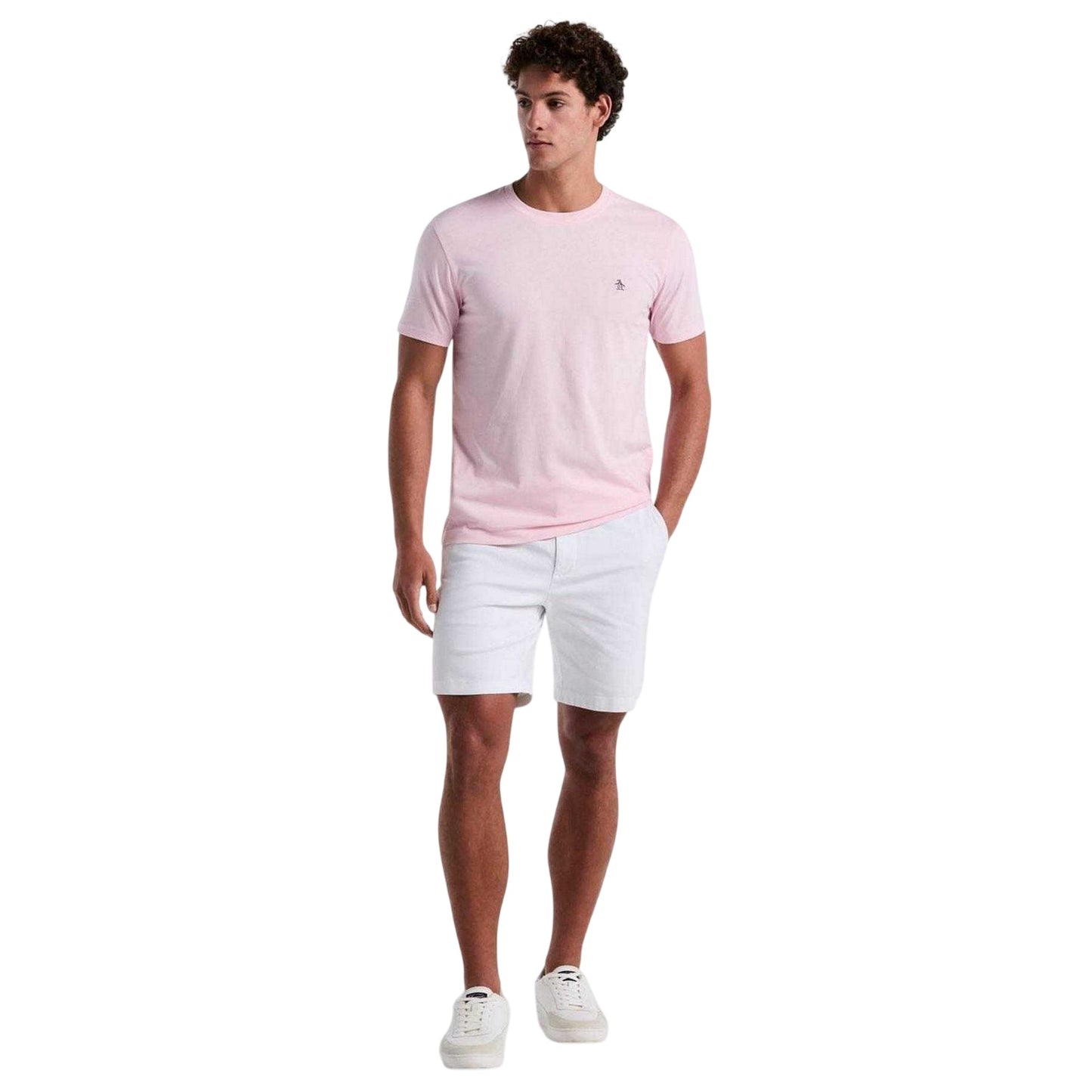 Pink - Lifestyle - Original Penguin Mens Pete Embroidered Logo T-Shirt