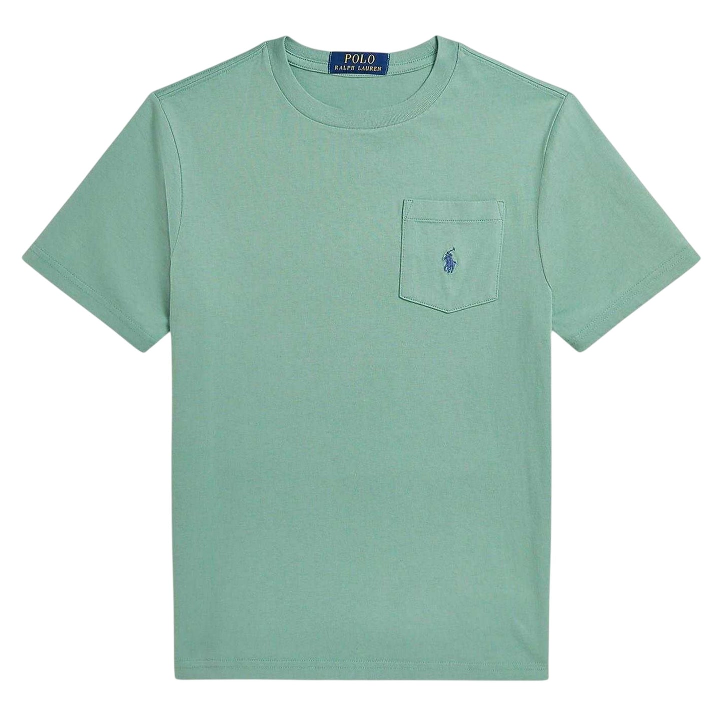 Mint - Front - Ralph Lauren Childrens-Kids Patch Pocket T-Shirt