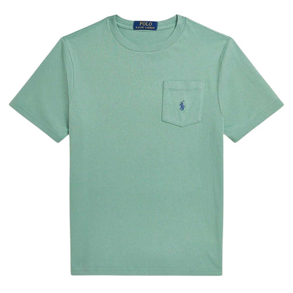 Mint - Front - Ralph Lauren Childrens-Kids Patch Pocket T-Shirt