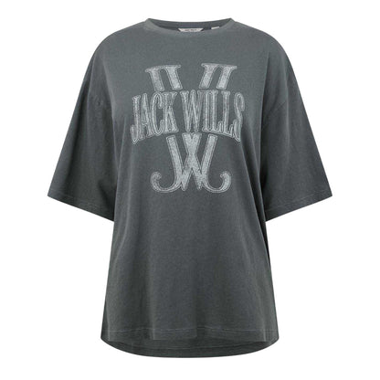 Storm - Front - Jack Wills Womens-Ladies Logo T-Shirt