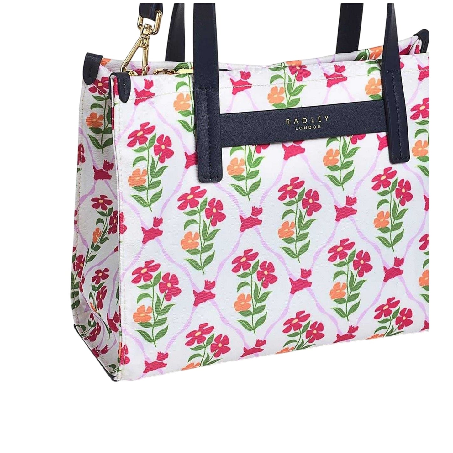 Black - Lifestyle - Radley Floral Recycled Polyester Shoulder Bag