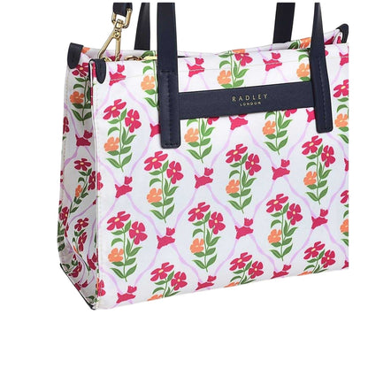Black - Lifestyle - Radley Floral Recycled Polyester Shoulder Bag