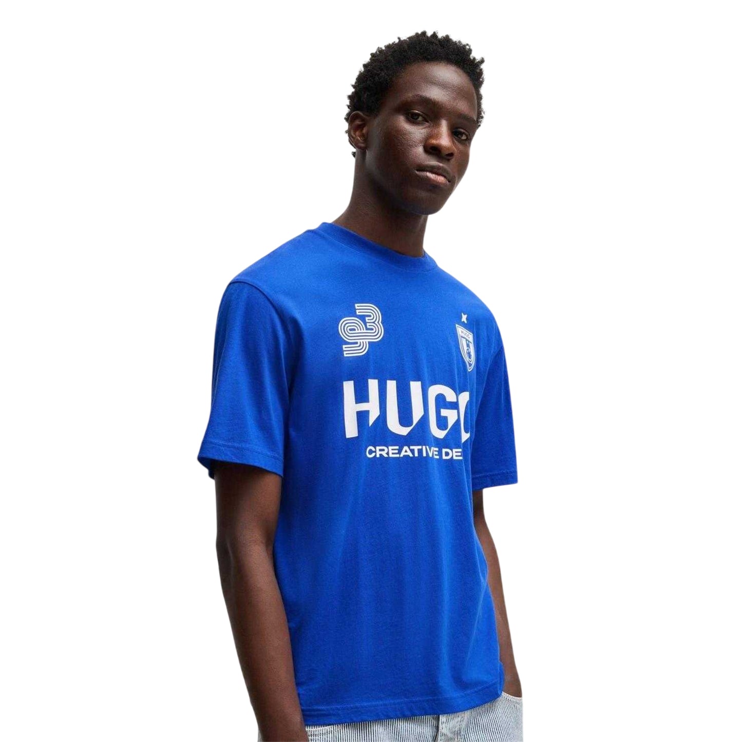 Blue - Side - Hugo Mens Nebulop Regular Jersey