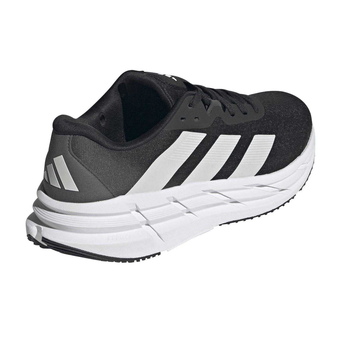 Black-White - Back - Adidas Mens 3 Stripes Lace Up Low Cut Trainers