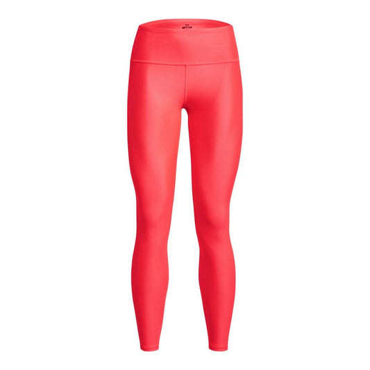 Red - Front - Under Armour Womens-Ladies HeatGear Full Length Leggings