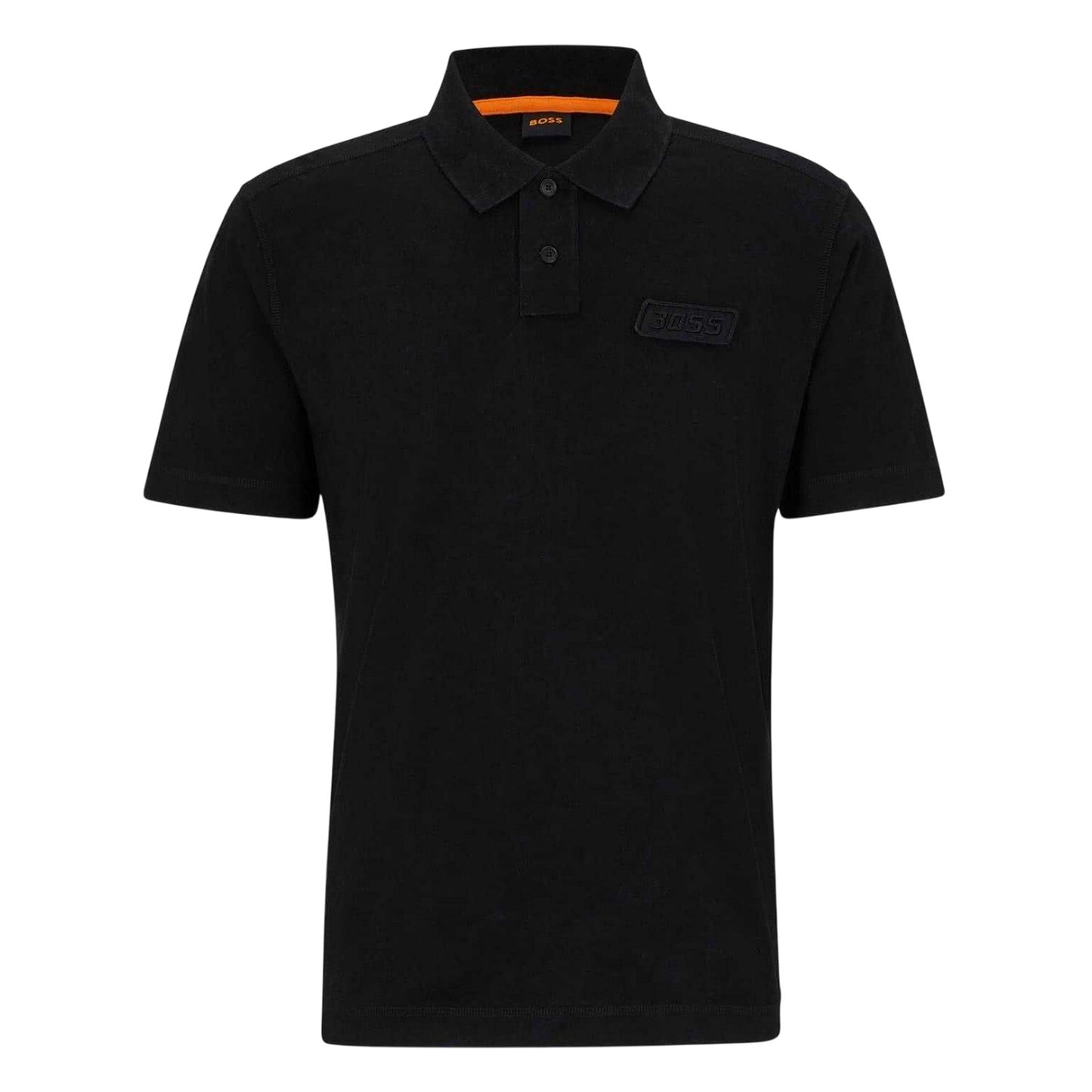 Black - Front - Boss Mens Regular Polo Shirt