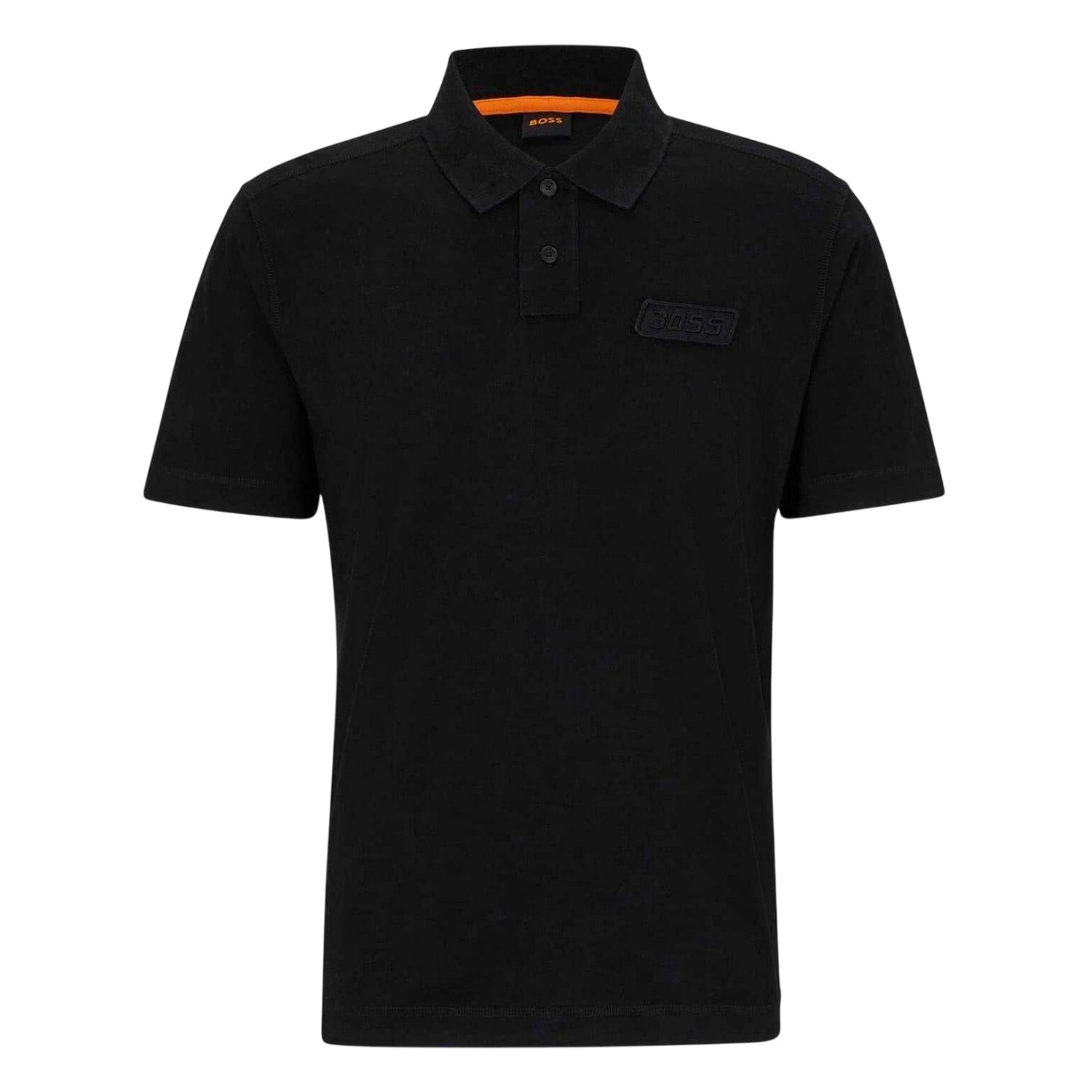 Black - Front - Boss Mens Regular Polo Shirt