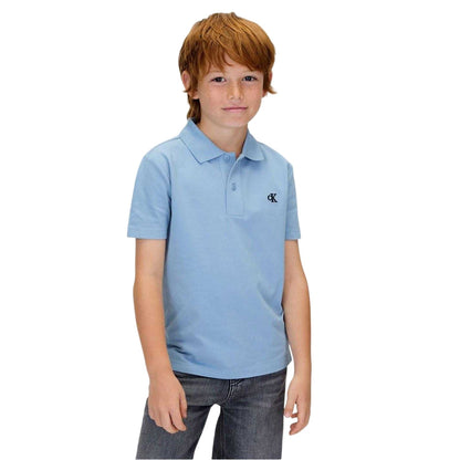 Faded Denim - Lifestyle - Calvin Klein Childrens-Kids Essential Polo Shirt