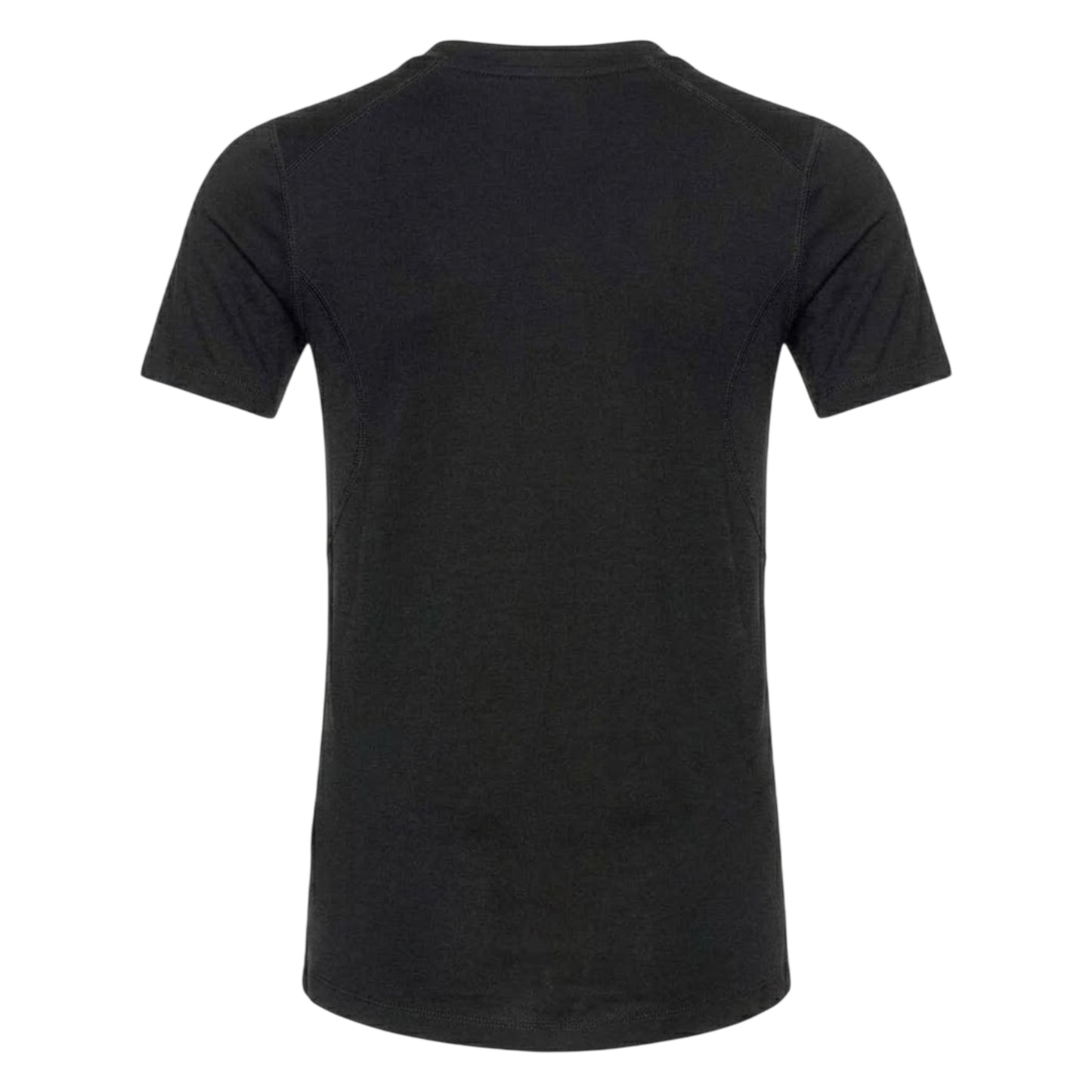 Black - Back - Odlo Womens-Ladies Merino Wool Crew Neck Slim T-Shirt