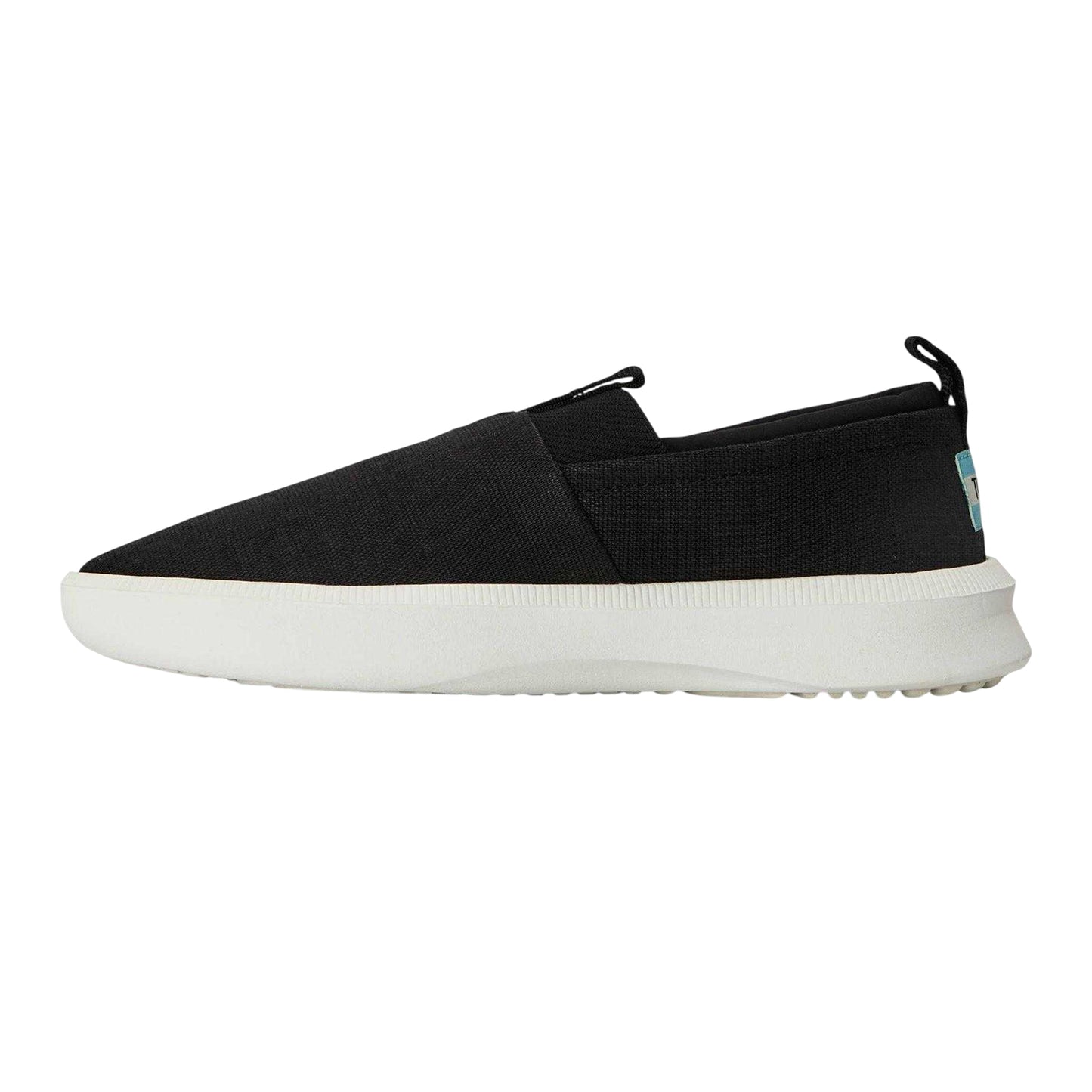 Black - Back - Toms Womens-Ladies Alparo Canvas Trainers