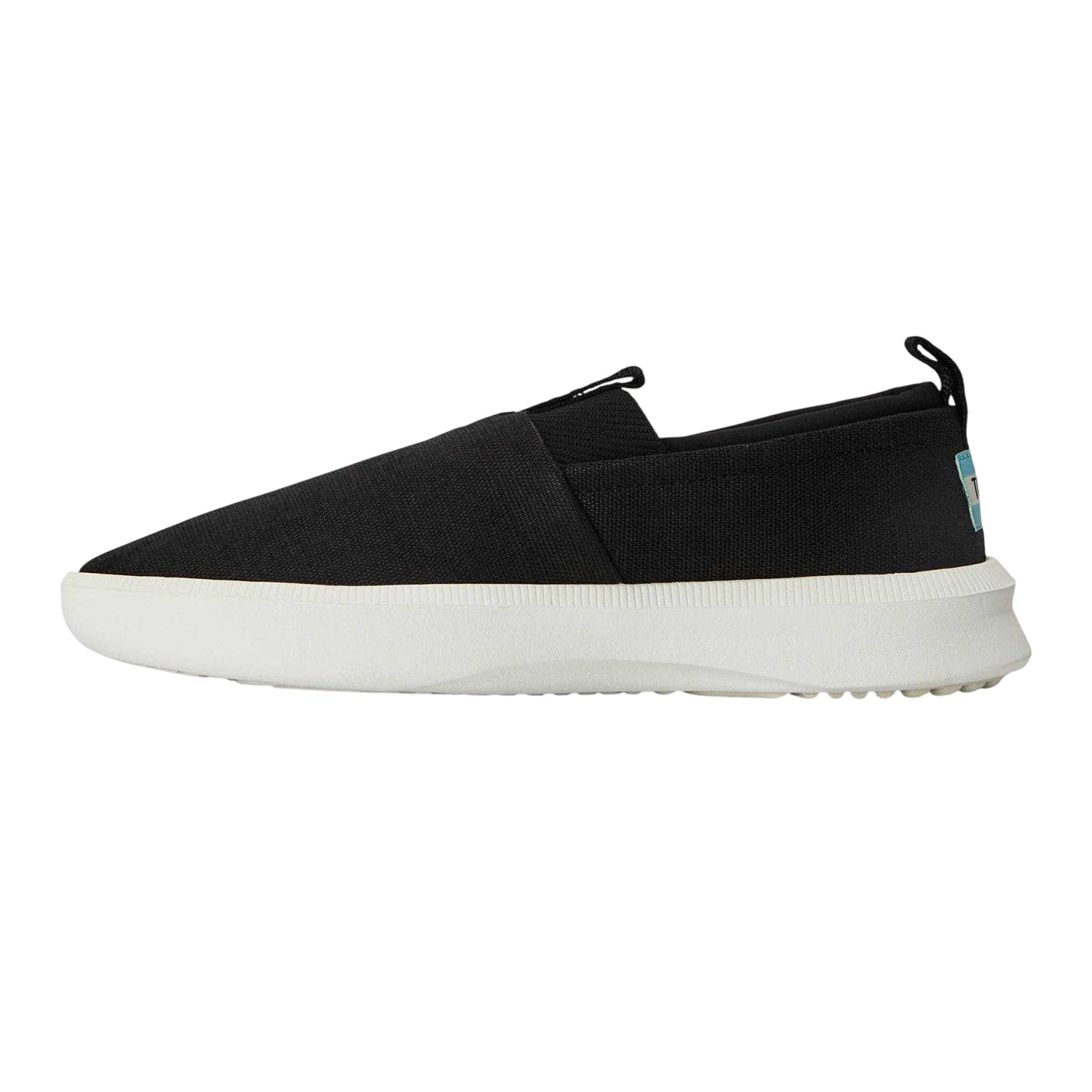 Black - Back - Toms Womens-Ladies Alparo Canvas Trainers