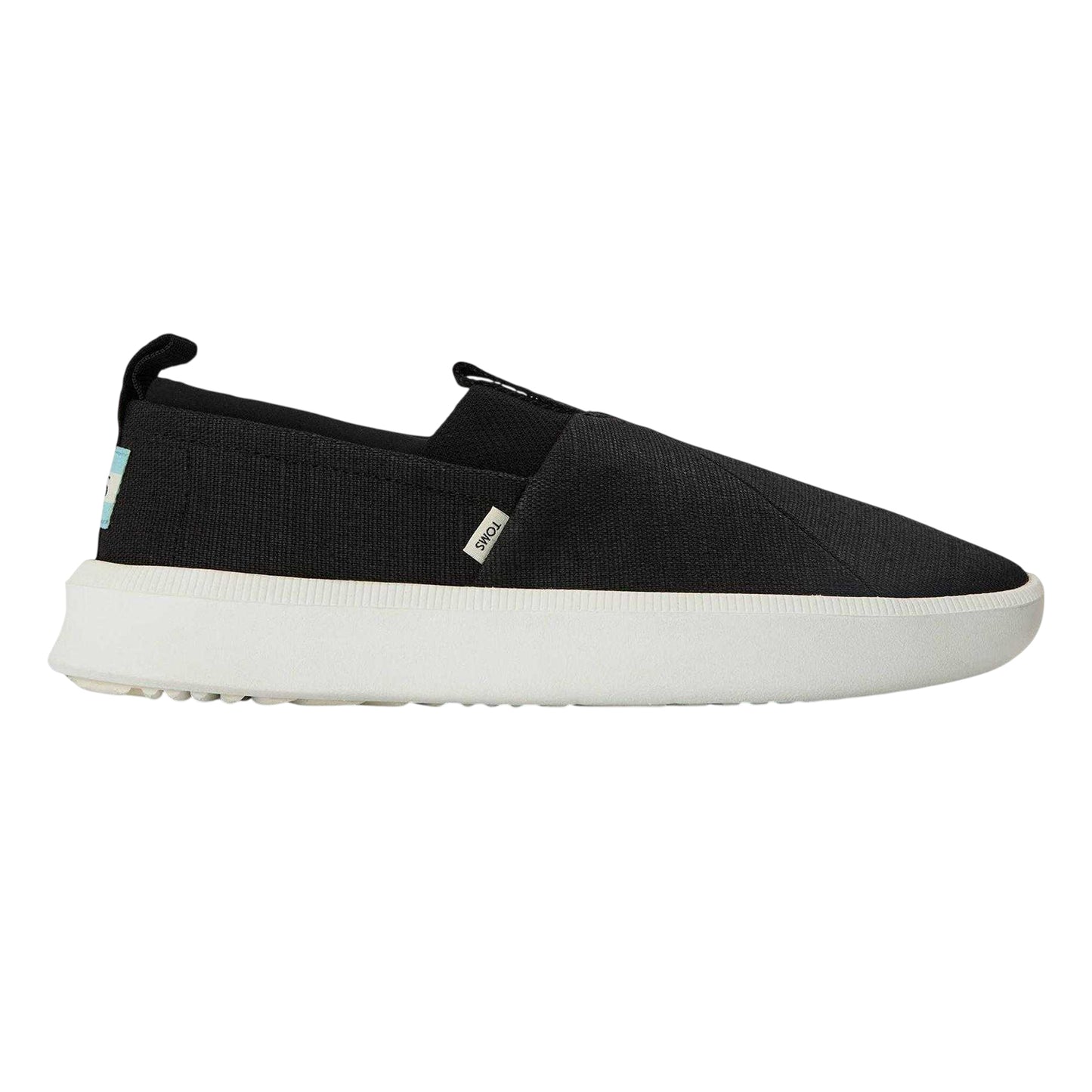 Black - Front - Toms Womens-Ladies Alparo Canvas Trainers