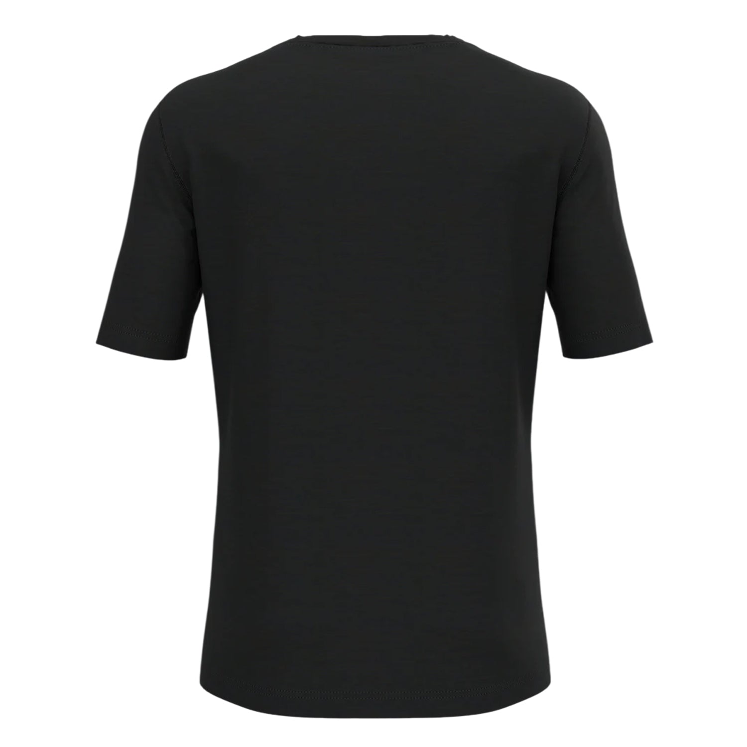Black - Back - Odlo Mens Merino Wool Crew Neck Regular T-Shirt