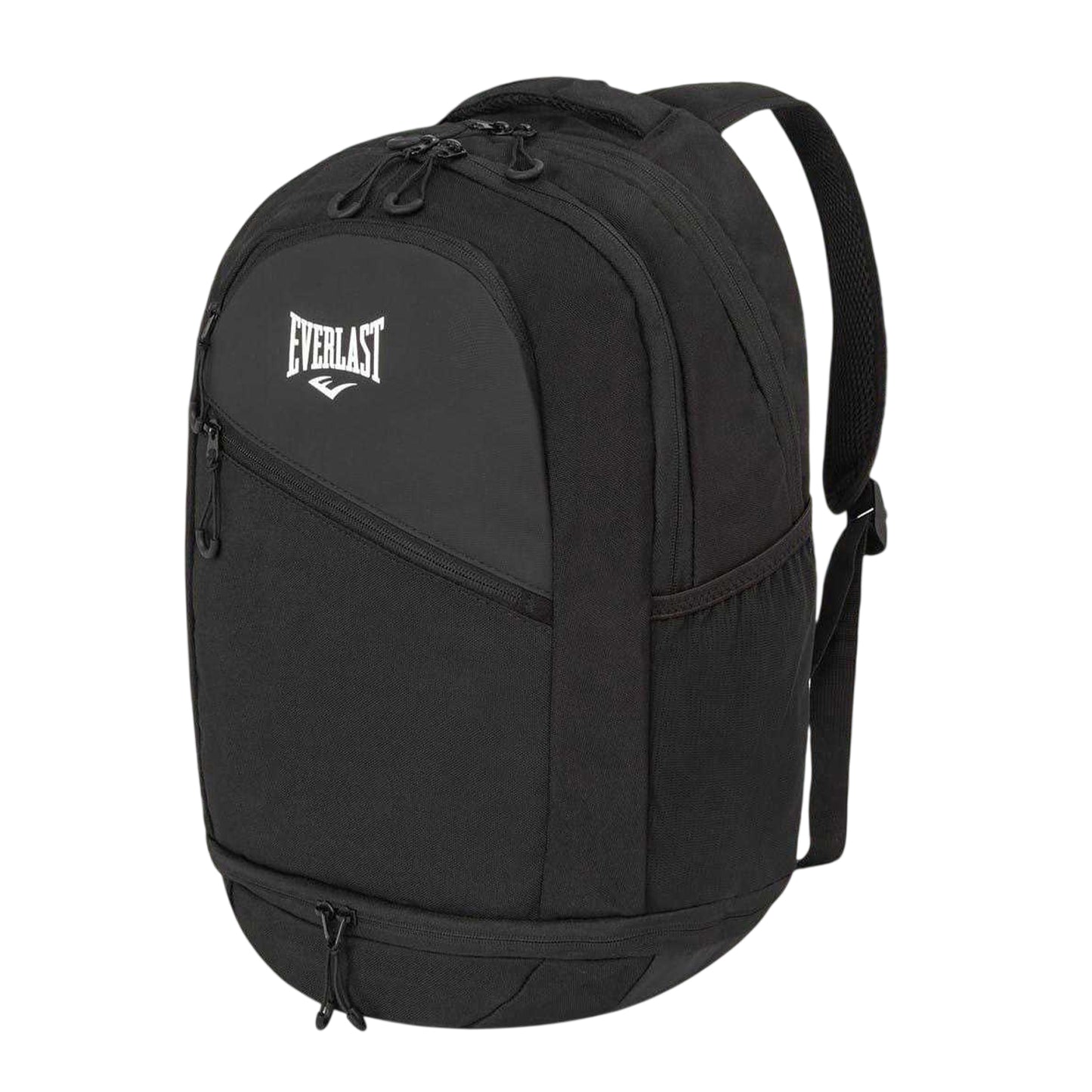 Black - Side - Everlast NYC Logo Polyester Backpack