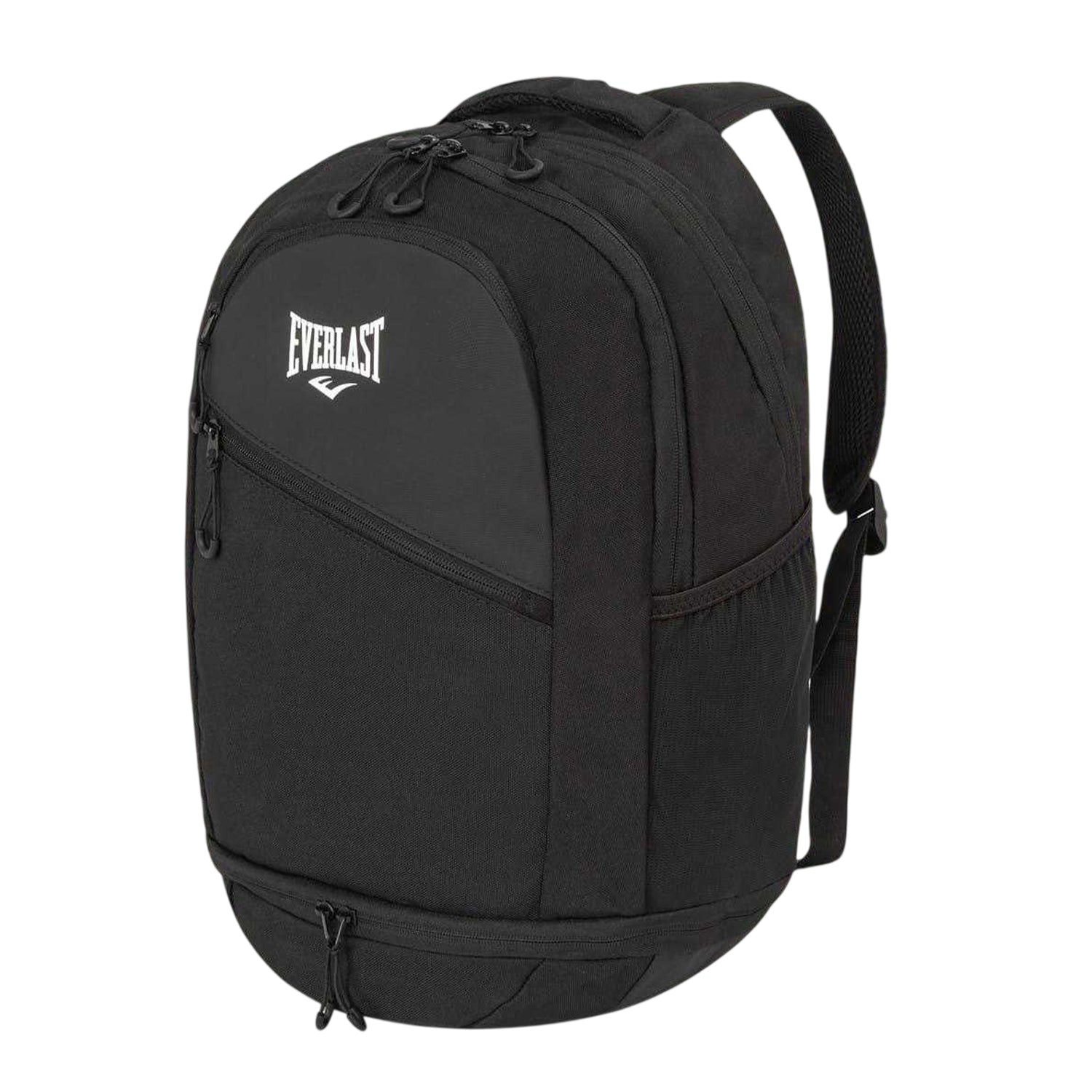 Black - Side - Everlast NYC Logo Polyester Backpack