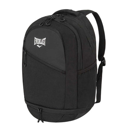 Black - Side - Everlast NYC Logo Polyester Backpack