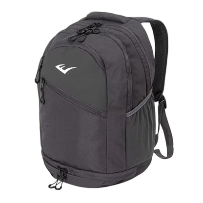 Grey - Side - Everlast NYC Logo Polyester Backpack