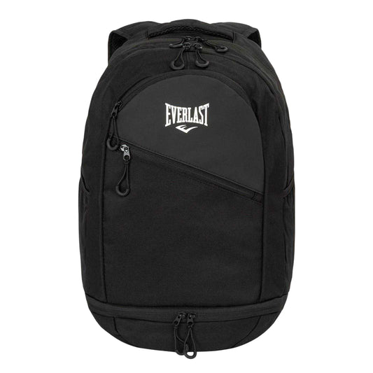 Black - Front - Everlast NYC Logo Polyester Backpack