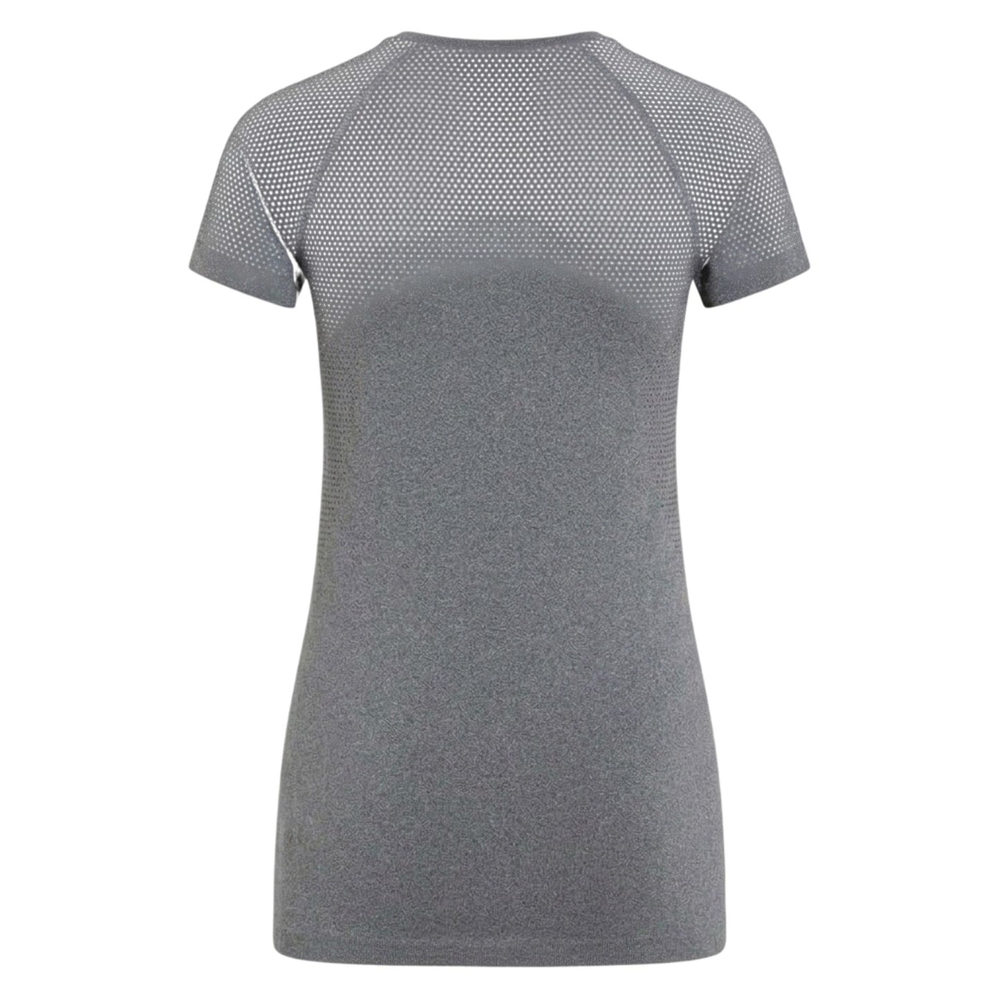 Grey - Back - Odlo Womens-Ladies Performance Crew Neck Slim Technical Top