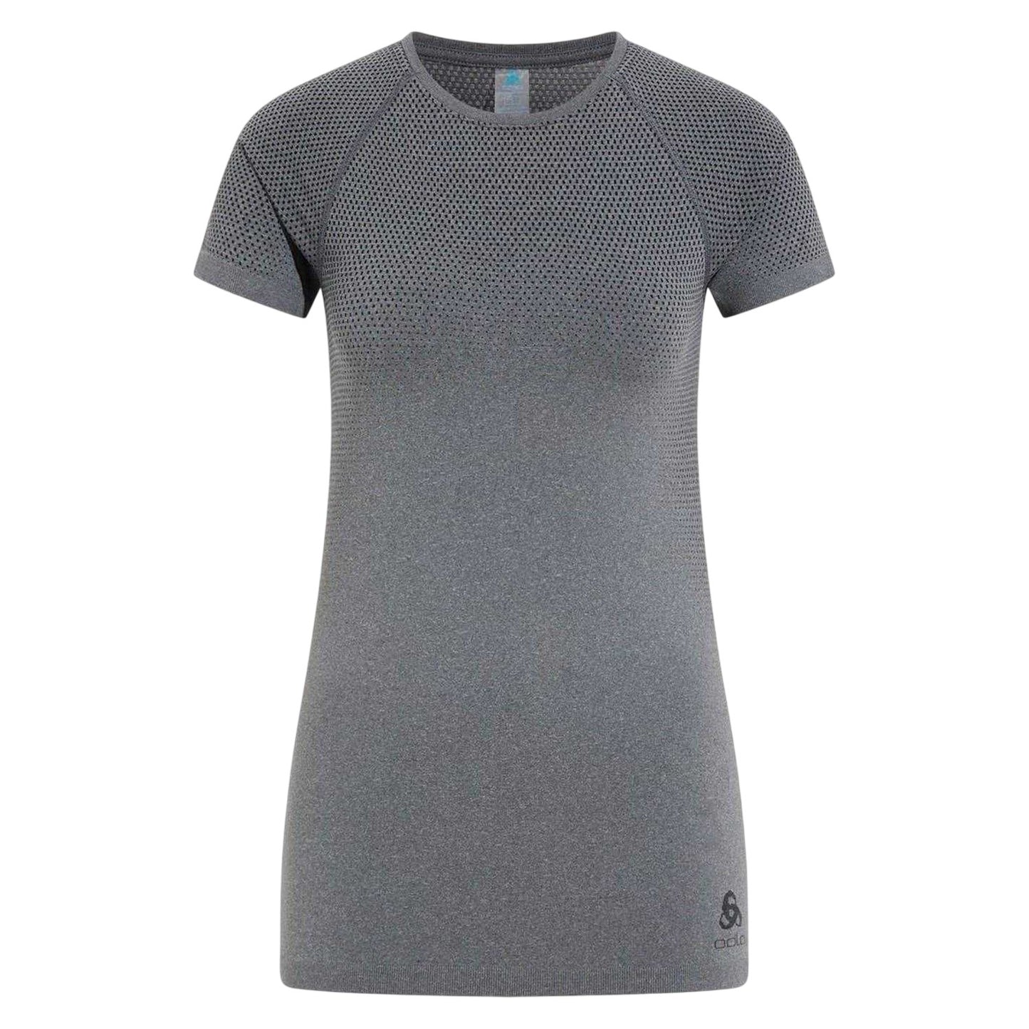 Grey - Front - Odlo Womens-Ladies Performance Crew Neck Slim Technical Top