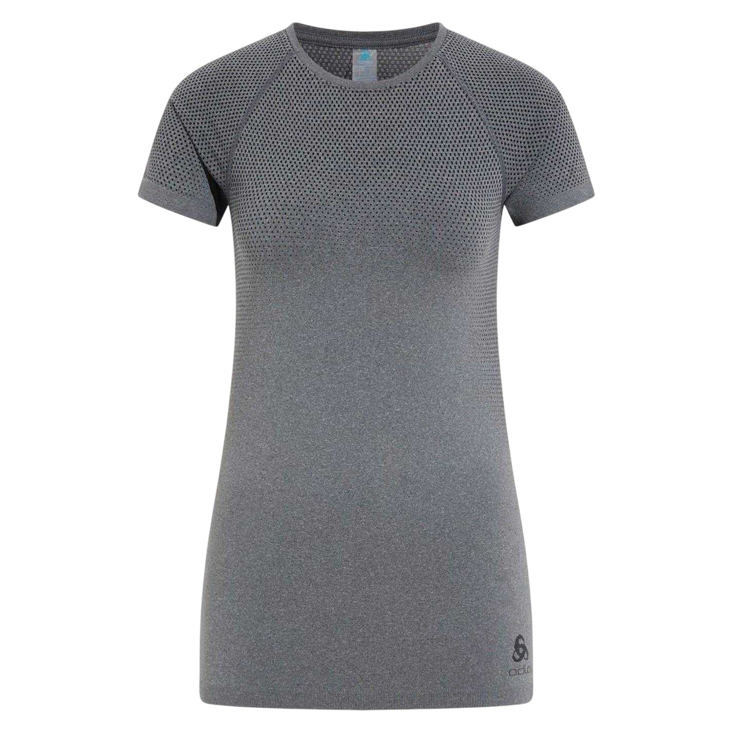 Grey - Front - Odlo Womens-Ladies Performance Crew Neck Slim Technical Top