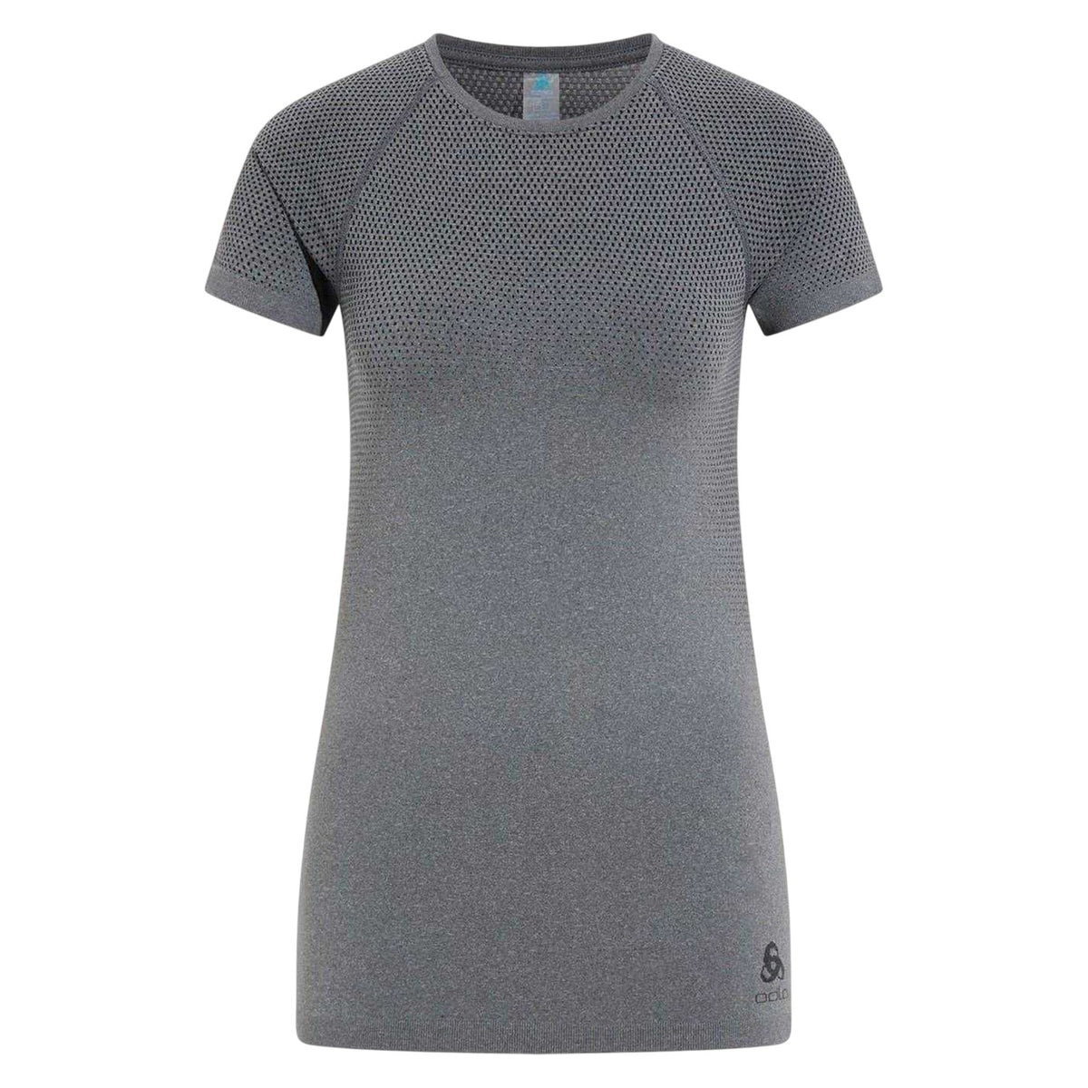 Grey - Front - Odlo Womens-Ladies Performance Crew Neck Slim Technical Top