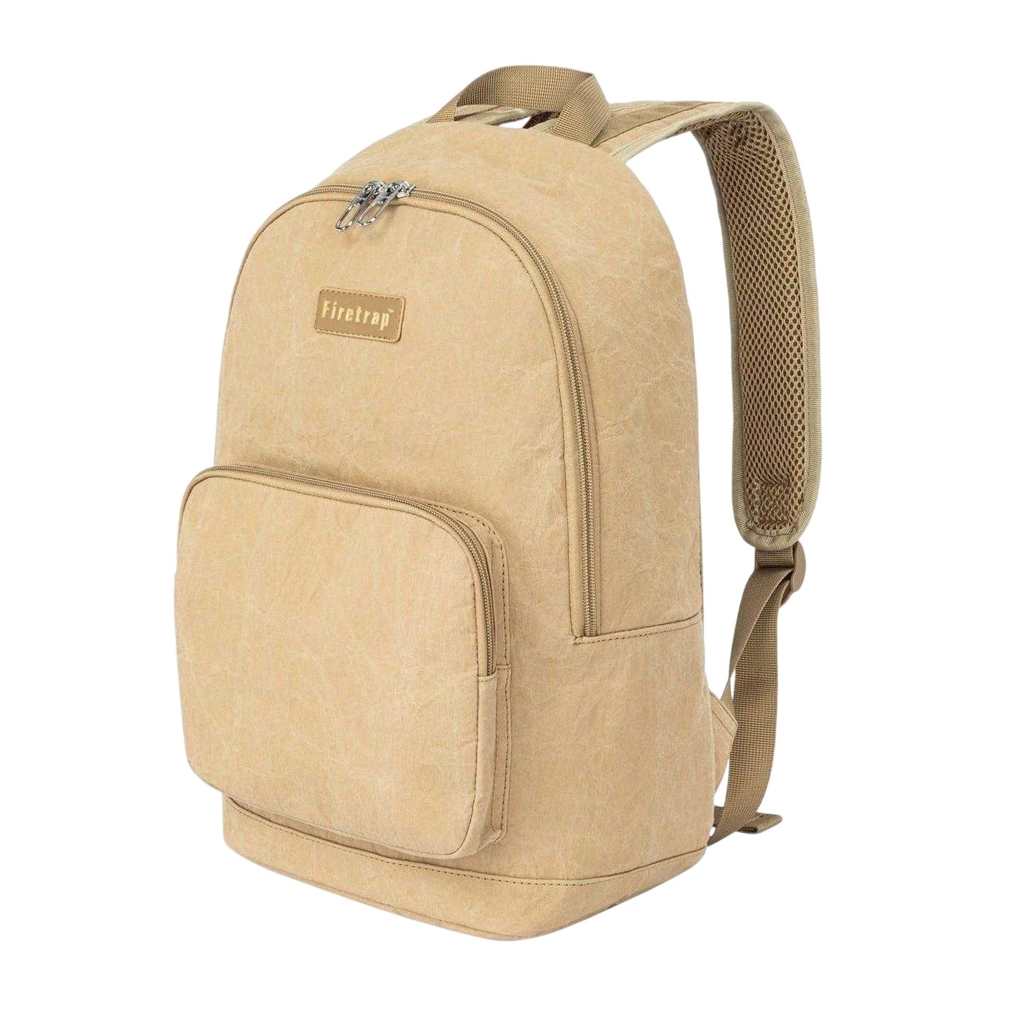 Beige - Side - Firetrap Logo Kraft Paper Backpack