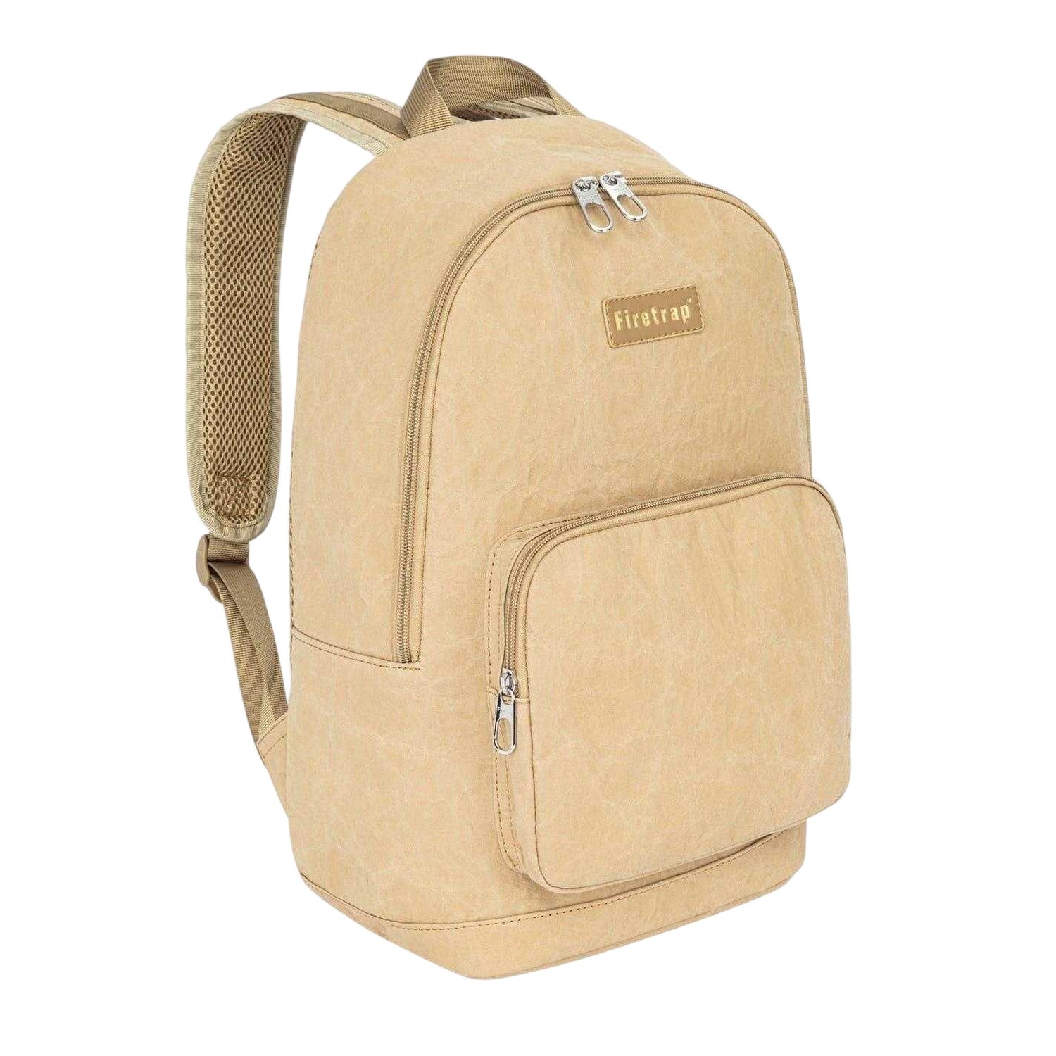 Beige - Lifestyle - Firetrap Logo Kraft Paper Backpack