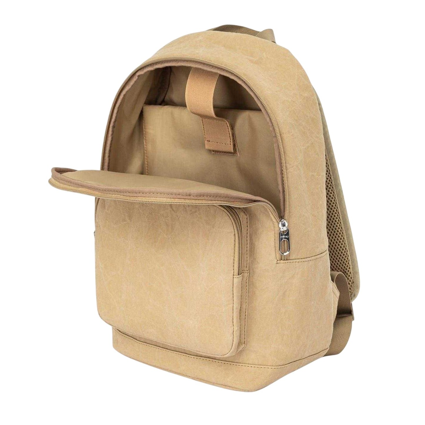 Beige - Pack Shot - Firetrap Logo Kraft Paper Backpack