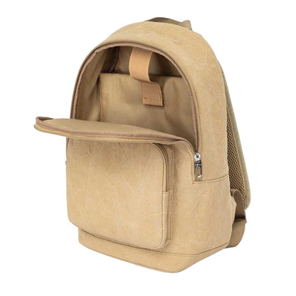 Beige - Pack Shot - Firetrap Logo Kraft Paper Backpack