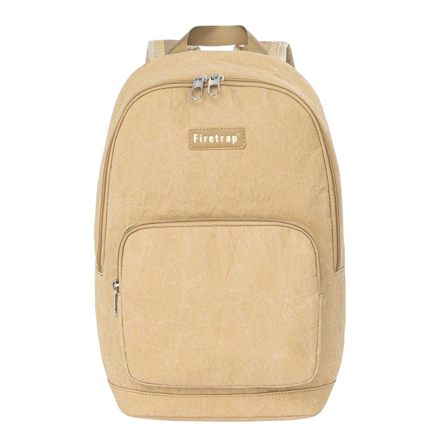 Beige - Front - Firetrap Logo Kraft Paper Backpack