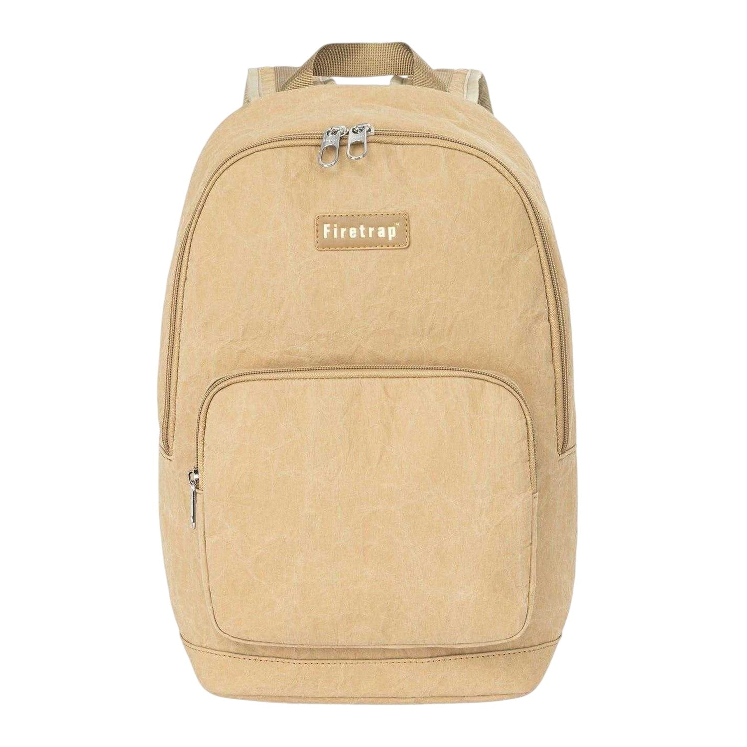 Beige - Front - Firetrap Logo Kraft Paper Backpack