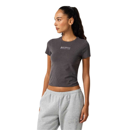 Grey - Lifestyle - Jack Wills Womens-Ladies Embroidered Cropped T-Shirt