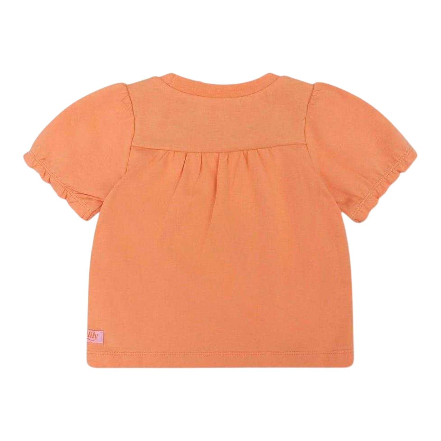 Orange - Back - Oilily Girls Gingham T-Shirt