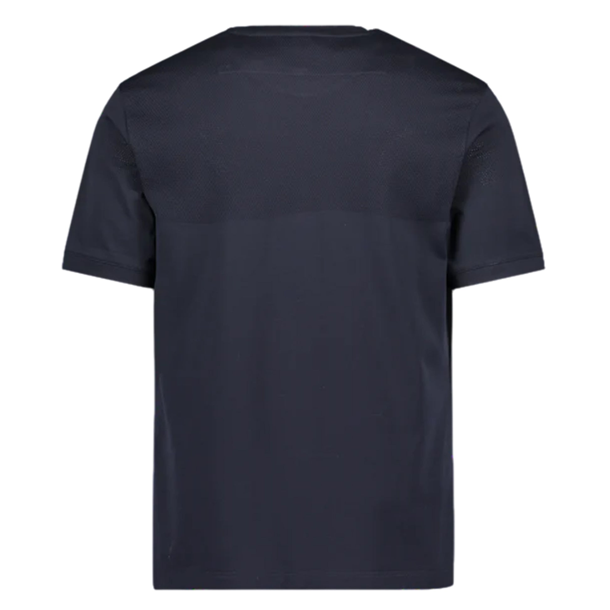 Navy - Back - Mercery Mens Lacer Split Micro Stitch T-Shirt