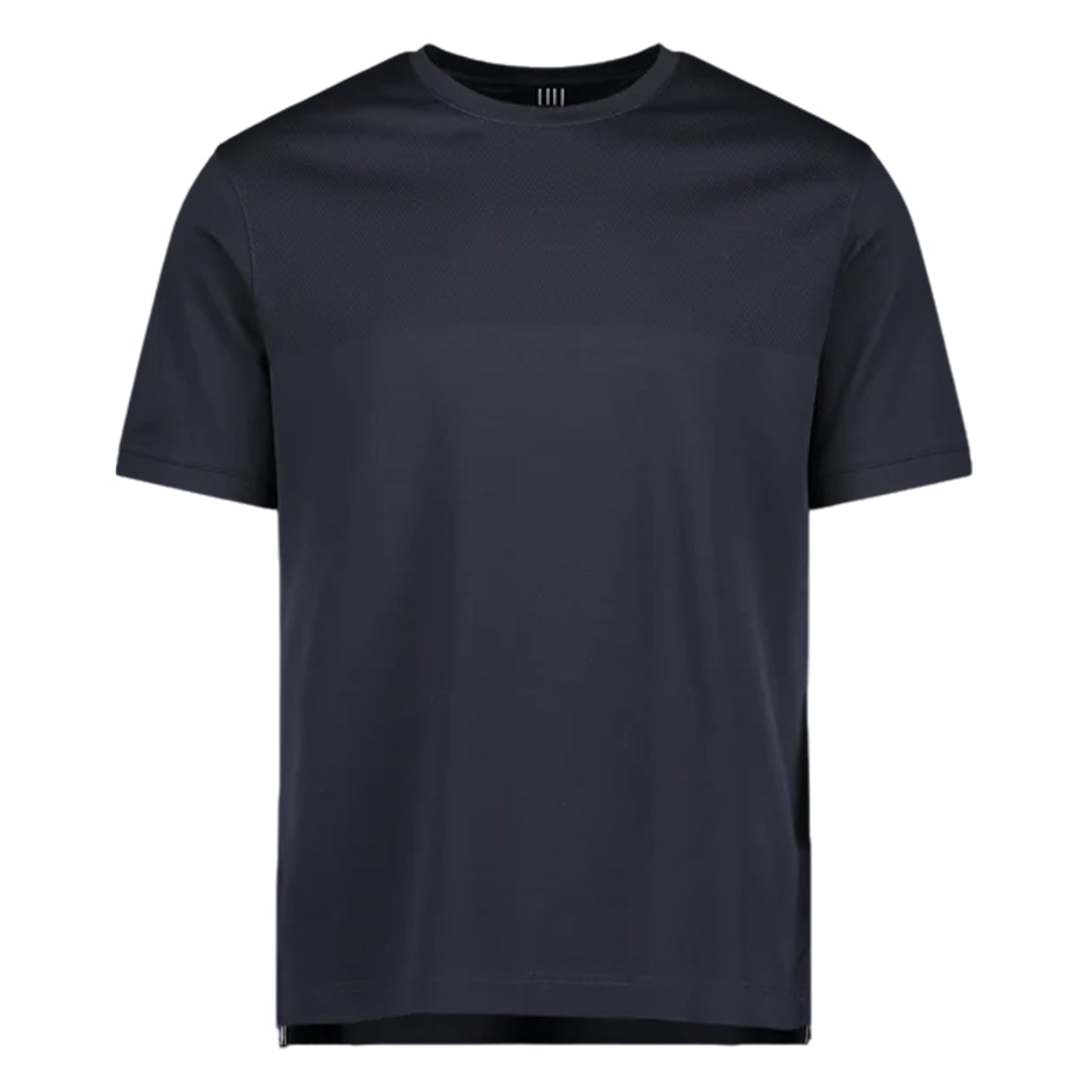 Navy - Front - Mercery Mens Lacer Split Micro Stitch T-Shirt