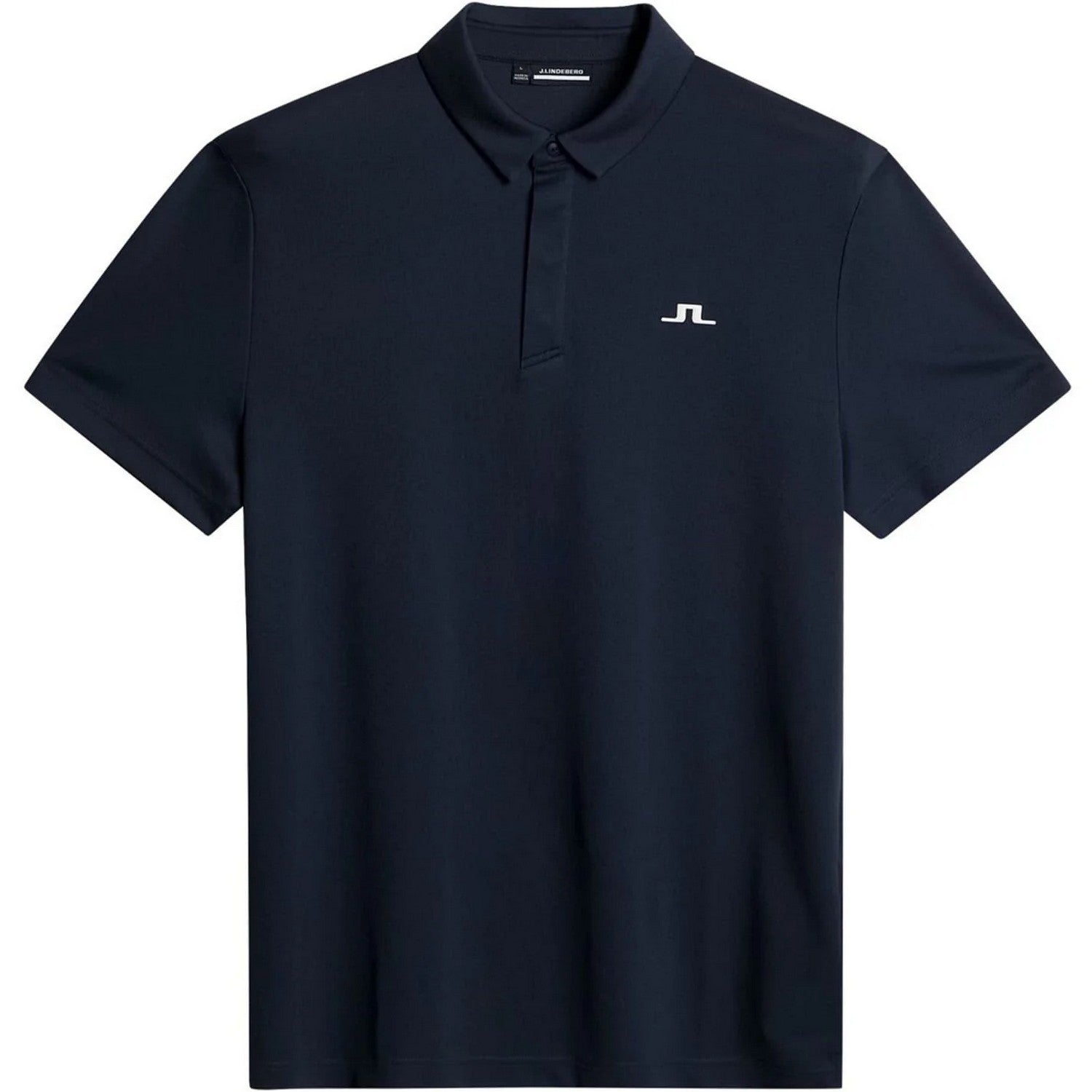 Navy - Front - J.Lindeberg Mens Collared Short-Sleeved Polo Shirt