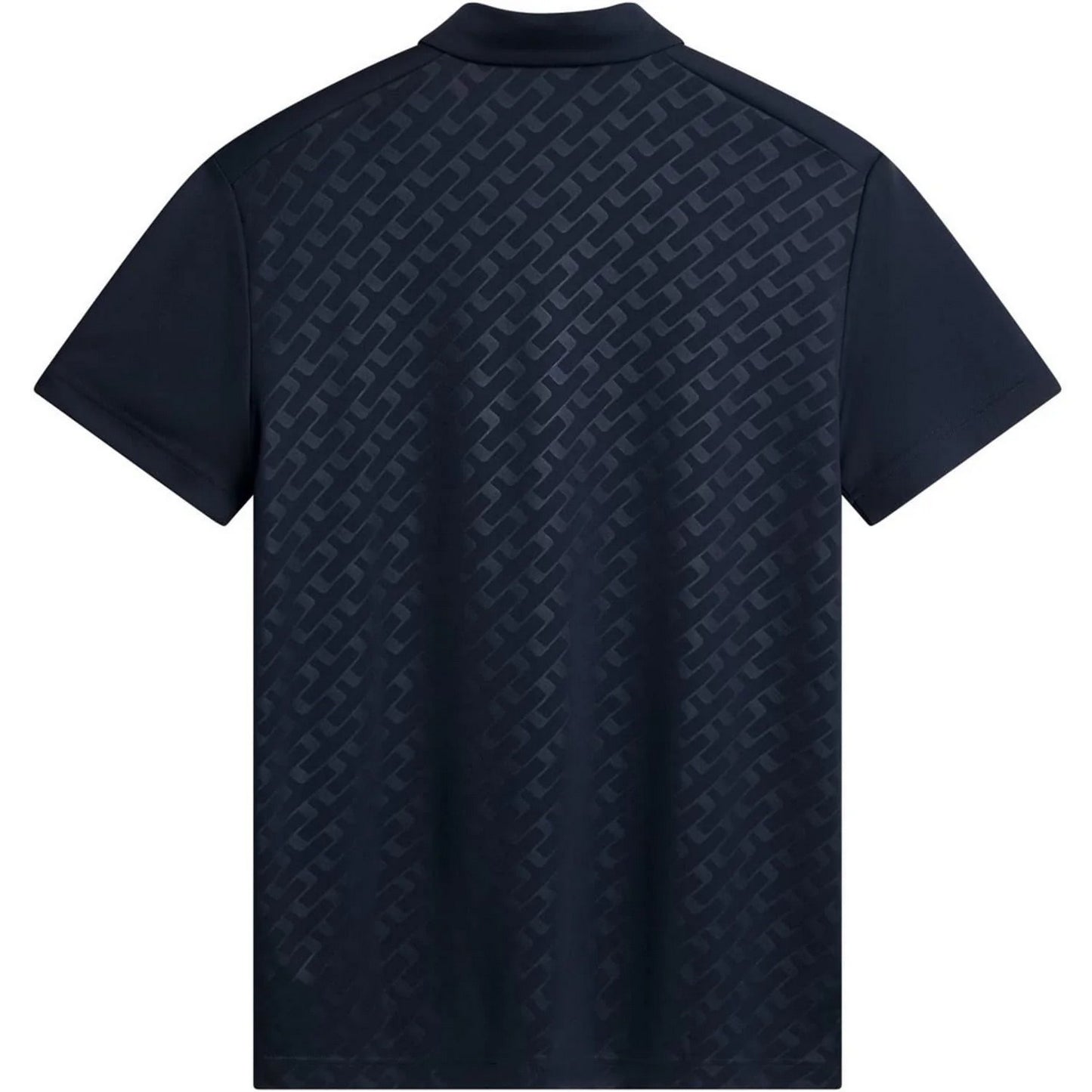 Navy - Back - J.Lindeberg Mens Collared Short-Sleeved Polo Shirt
