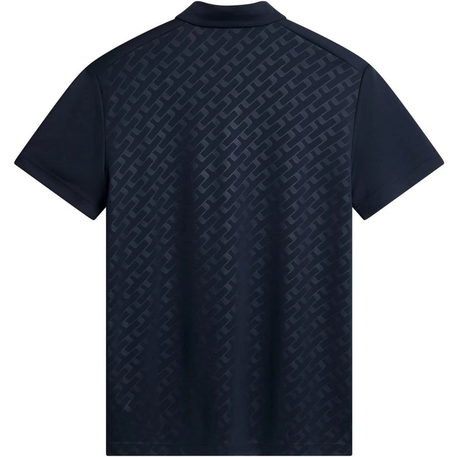 Navy - Back - J.Lindeberg Mens Collared Short-Sleeved Polo Shirt