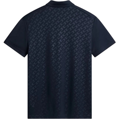 Navy - Back - J.Lindeberg Mens Collared Short-Sleeved Polo Shirt