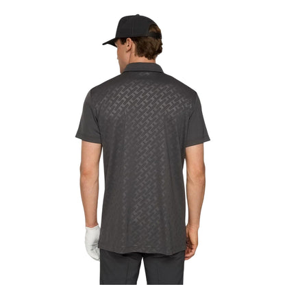 Asphalt - Lifestyle - J.Lindeberg Mens Collared Short-Sleeved Polo Shirt
